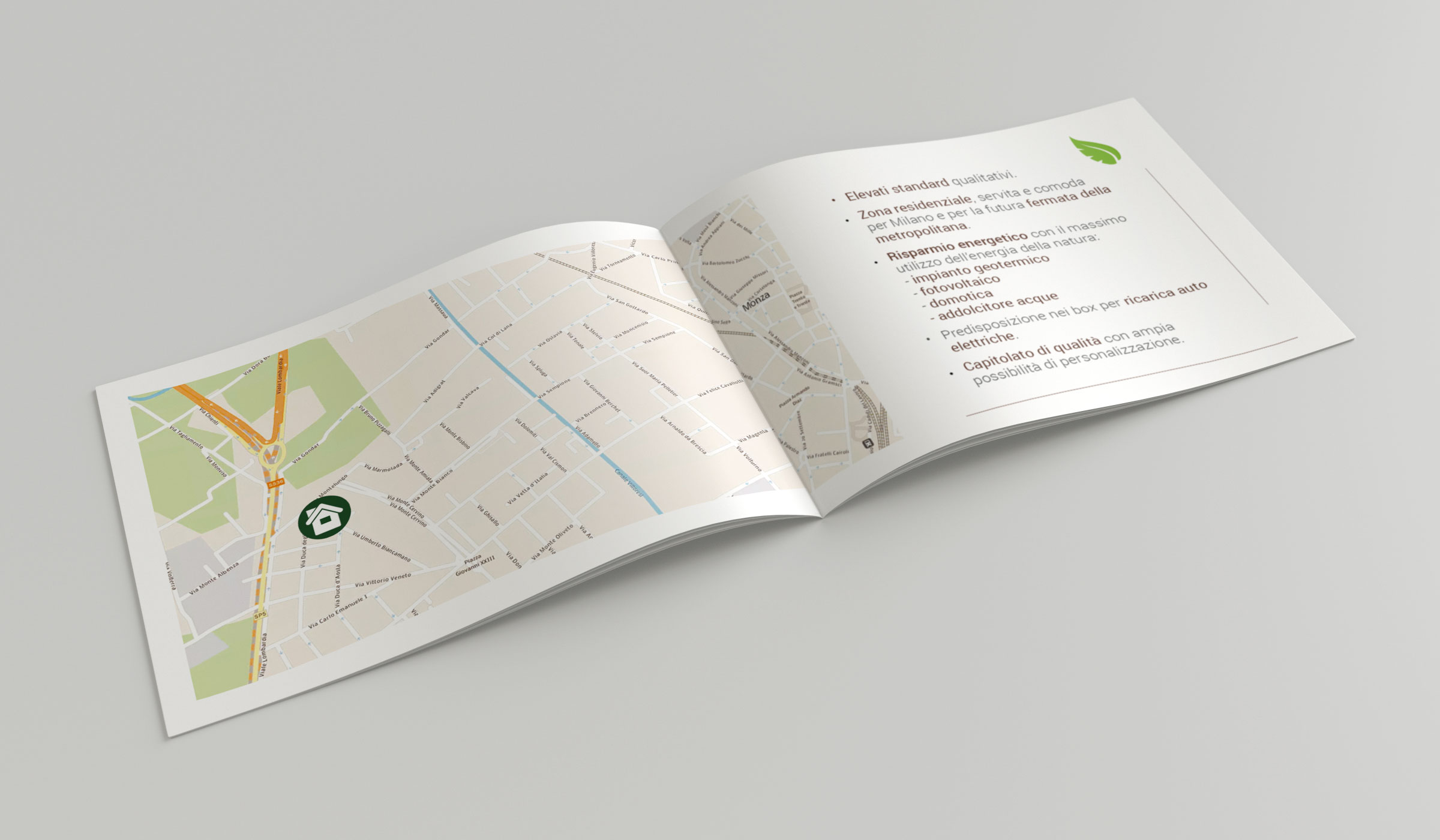 Interno brochure orizzontale| ARG web e grafica