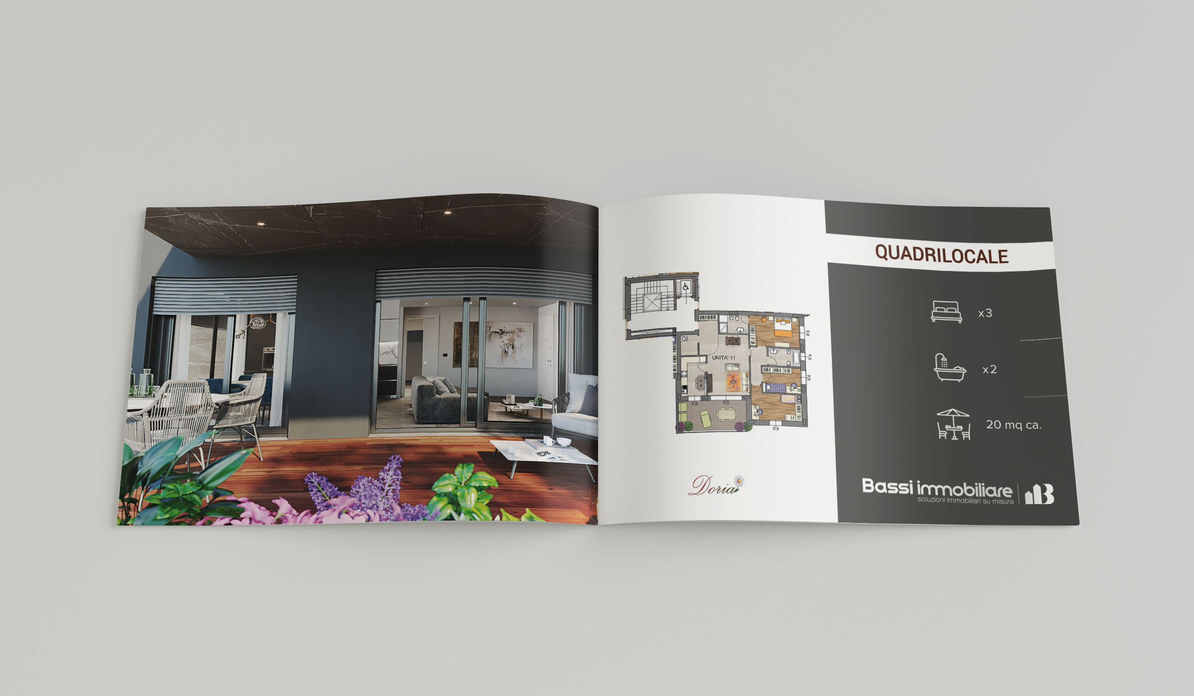 Interno brochure orizzontale | ARG web e grafica