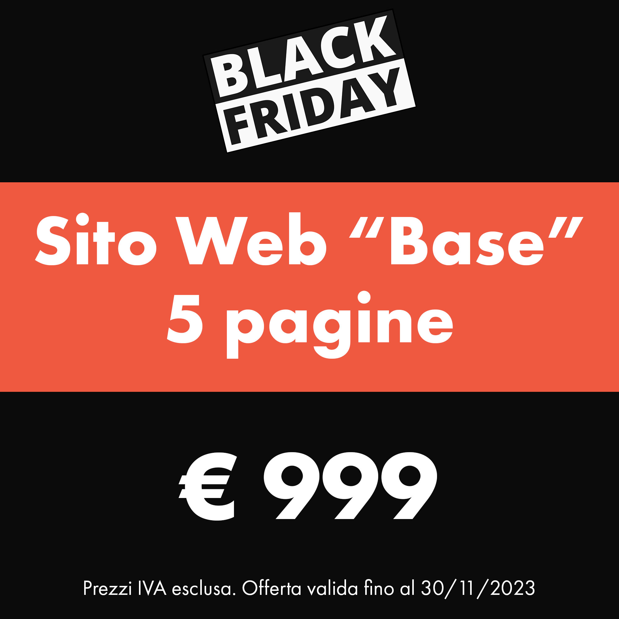 Black Friday Creazione Sito Web | ARG