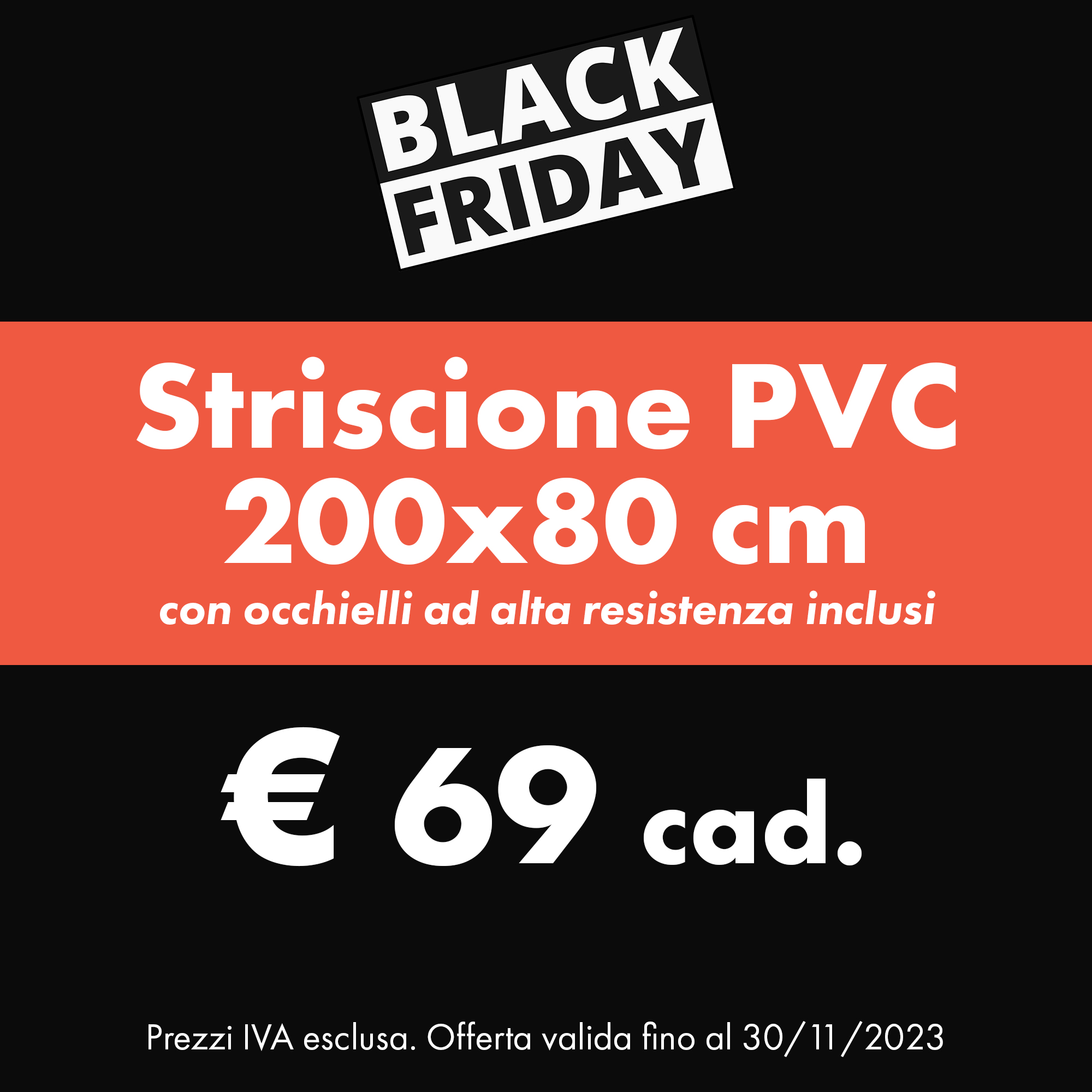 Black Friday Stampa Striscioni PVC | ARG